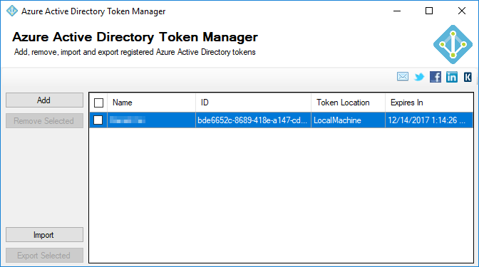 Azure Active Directory Token Manager